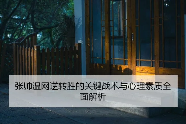 张帅温网逆转胜的关键战术与心理素质全面解析